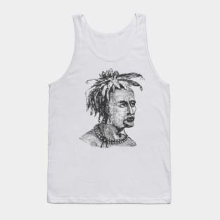 Face of an American Native Man Tank Top